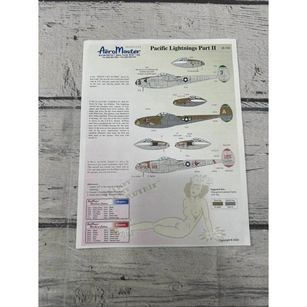 Aeromaster 1/48 Pacific Lightings Part II 48-510